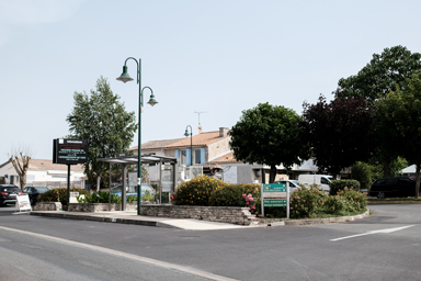 La place du centre bourg